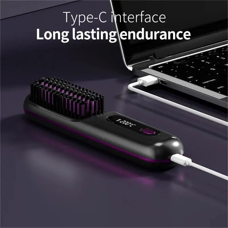 Wireless Portable Straight Hair Comb