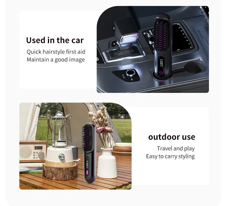 Wireless Portable Straight Hair Comb