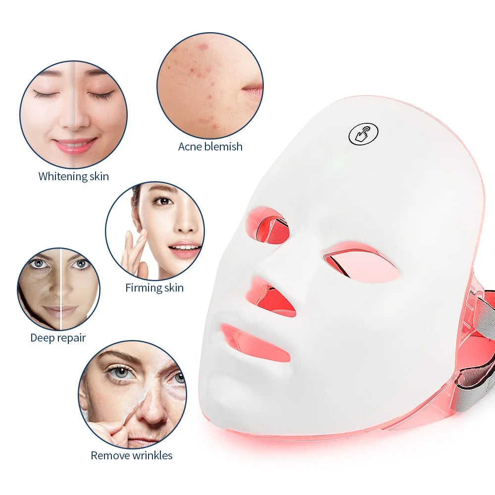 7 Colors Led Mask for Face & Neck