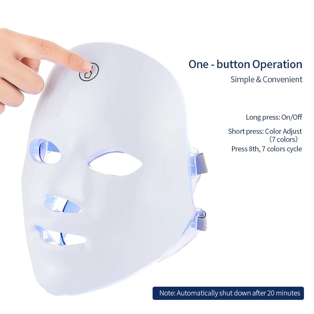 7 Colors Led Mask for Face & Neck